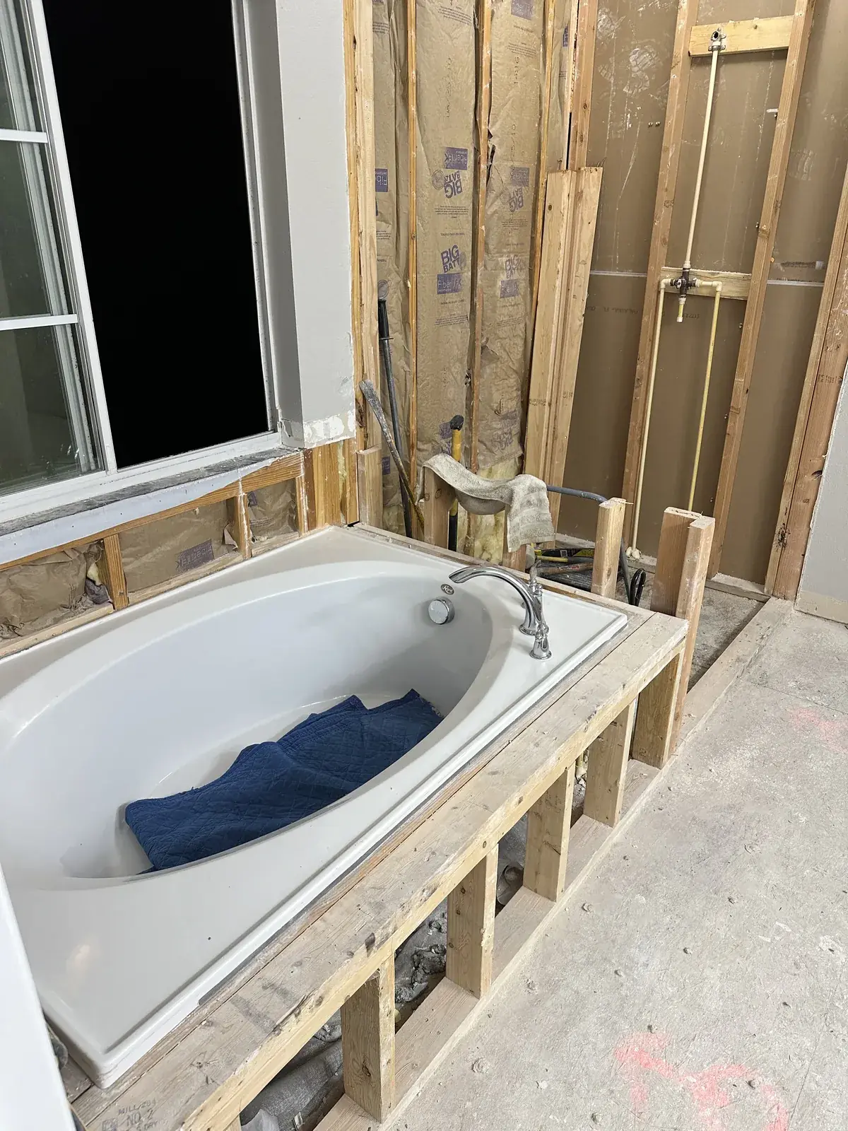 Demolition down to the studs